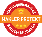 Makler Protekt Abzeichen - Haftungssciherheit Kanzlei Michaelis